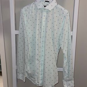 Express mint long sleeve dress shirt